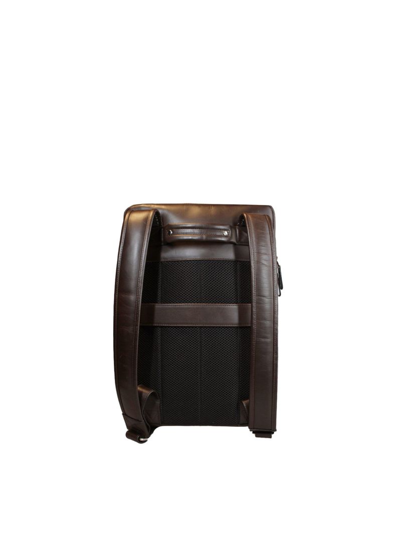 Mochila  cafe Craftmen 100% cuero genuino  16"-2