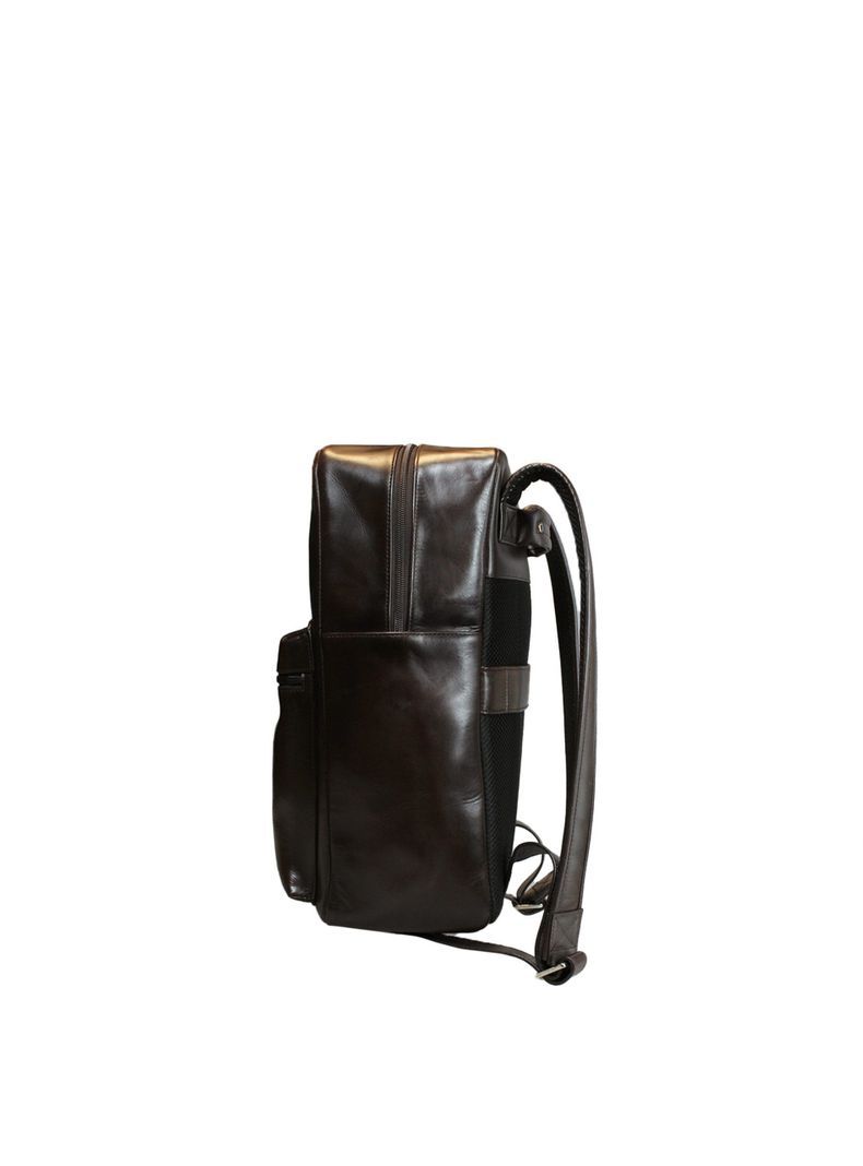 Mochila  cafe Craftmen 100% cuero genuino  16"-3
