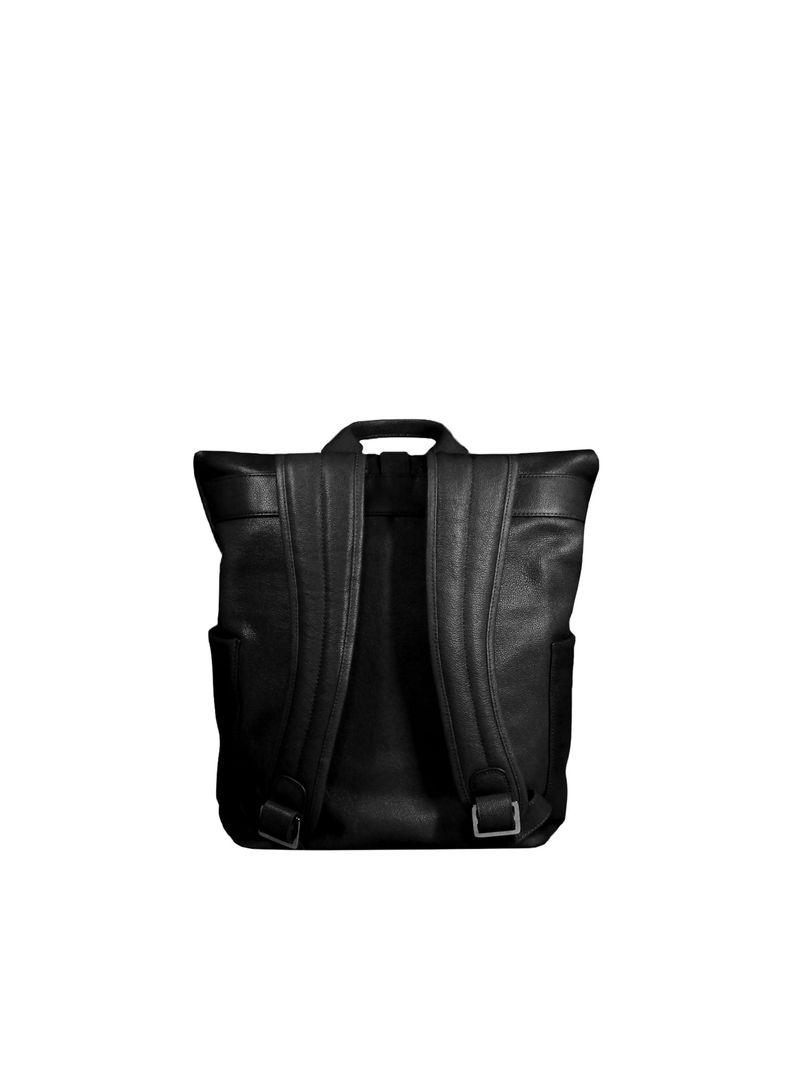Mochila  Belfast negro  Craftmen 100% cuero genuino  16"-3