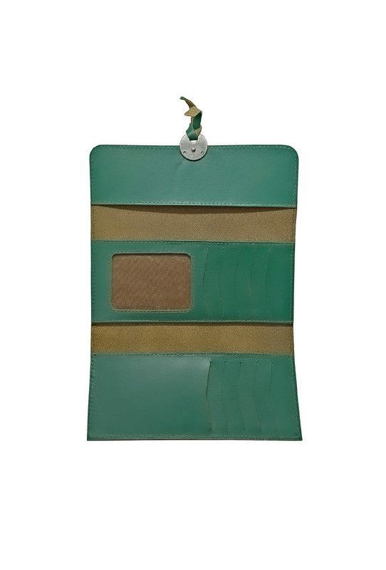 Billetera Mujer Nix Nicoletta 100% Cuero Genuino Verde -2