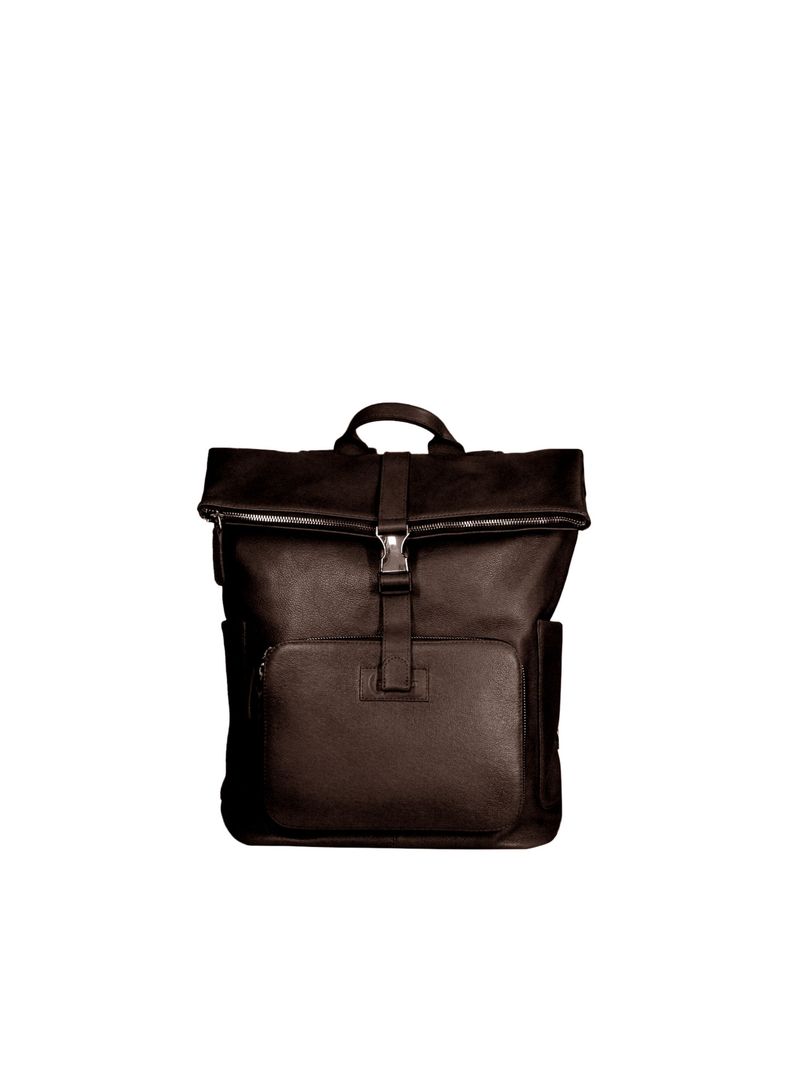 Mochila Belfast   cafe Craftmen 100% cuero genuino  16"-1