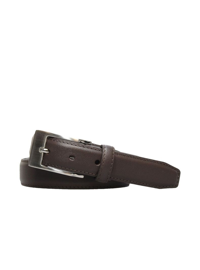 Cinturon Wilson  Hombre café 100% cuero genuino  Craftmen    -1