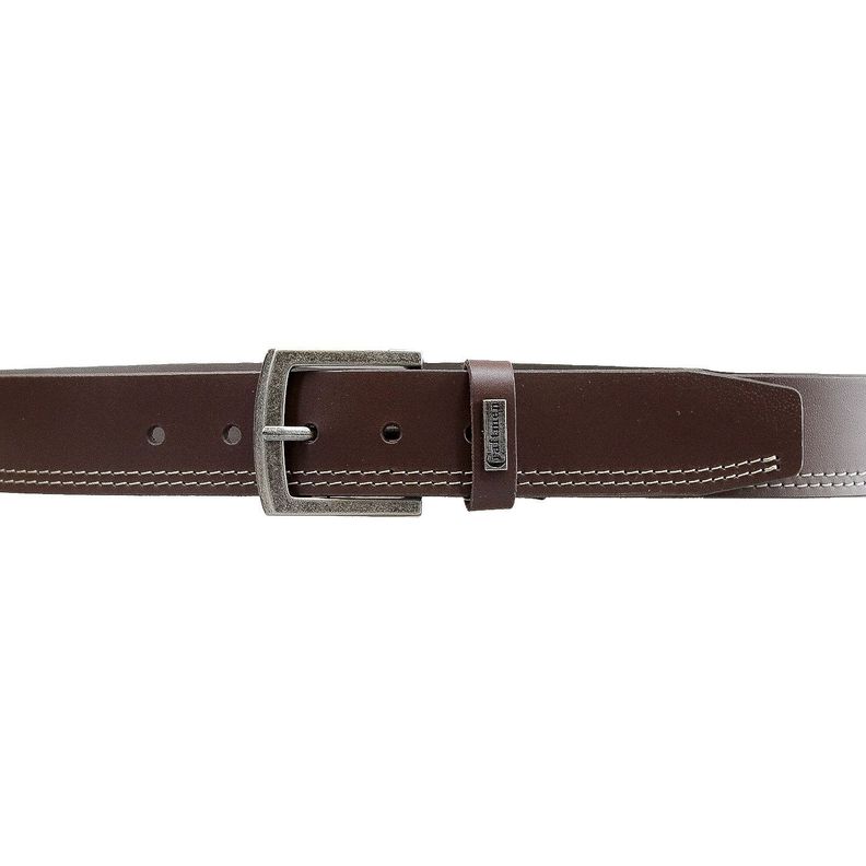 Cinturon Harris Hombre Craftmen  100% cuero genuino  café-1
