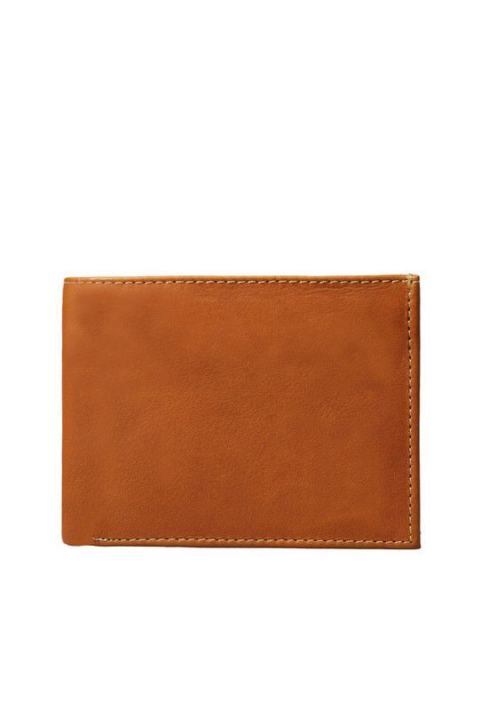 Billetera Hombre Craftmen 100% Cuero Natural  Cafe Claro  -1