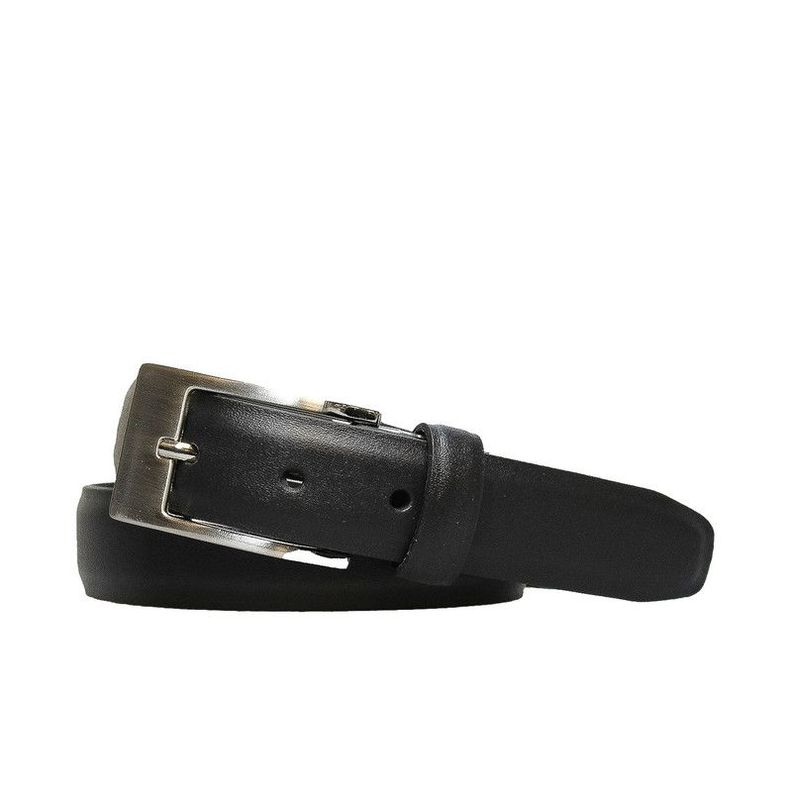 Cinturon Evans  Hombre Negro  100% cuero genuino  Craftmen    -0