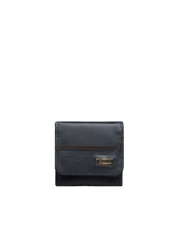Monedero  hombre Craftmen 100% cuero genuino negro café-0