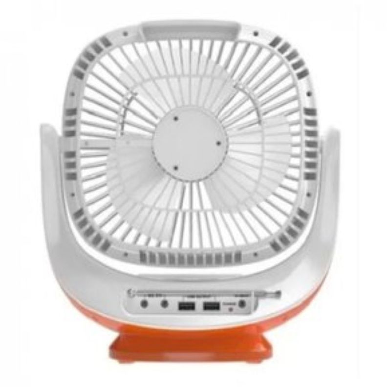 Ventilador Recargable Solar / Linterna / Radio / Bluetooh-1