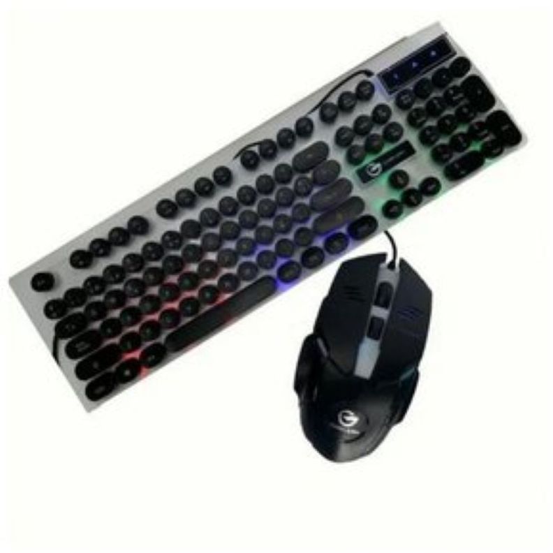 Teclado + Mouse Gamer Con Luz Negro-2