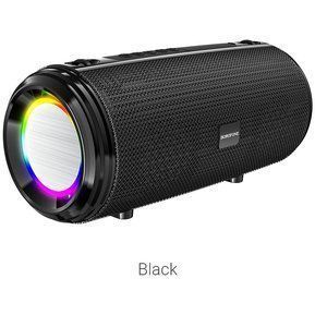 Parlante Altavoz inalámbrico Borofone Br13 Bluetooth y Luz Led Negro-1