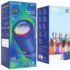 Parlante Altavoz inalámbrico Borofone BR13 Bluetooth y Luz Led Azul-4