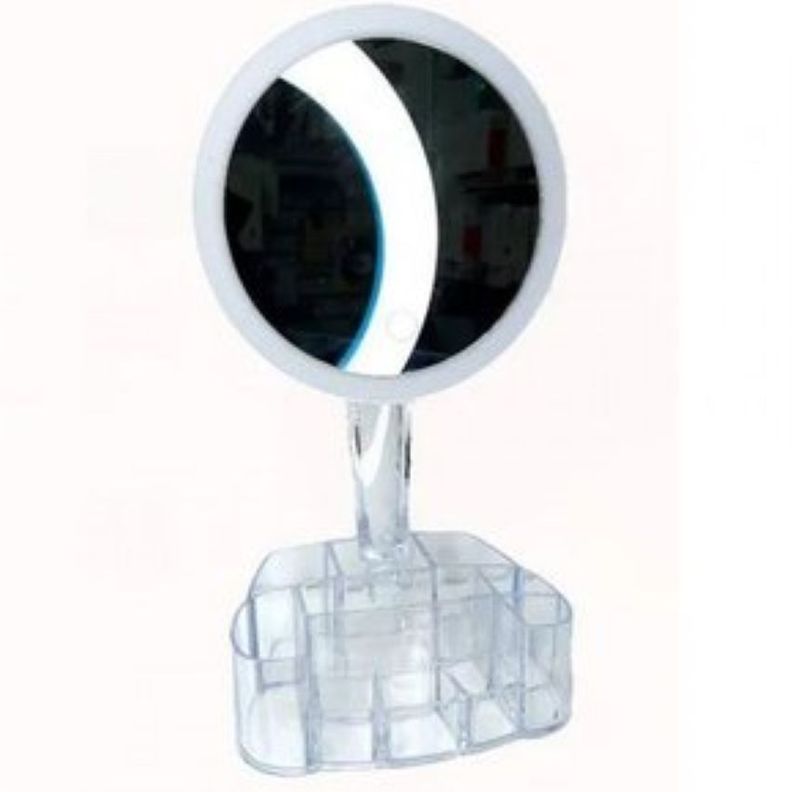 Espejo Touch Organizador De Cosmeticos Con Luz Led-0