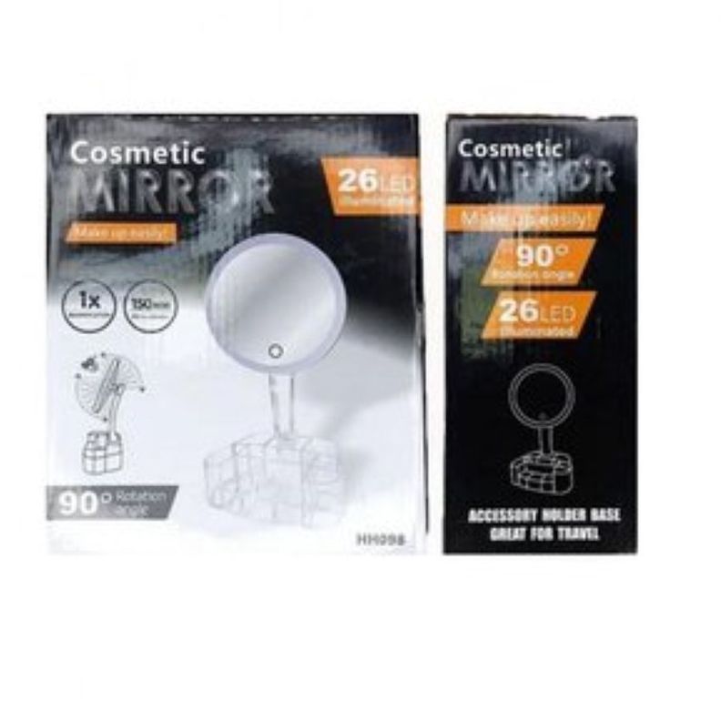 Espejo Touch Organizador De Cosmeticos Con Luz Led-2