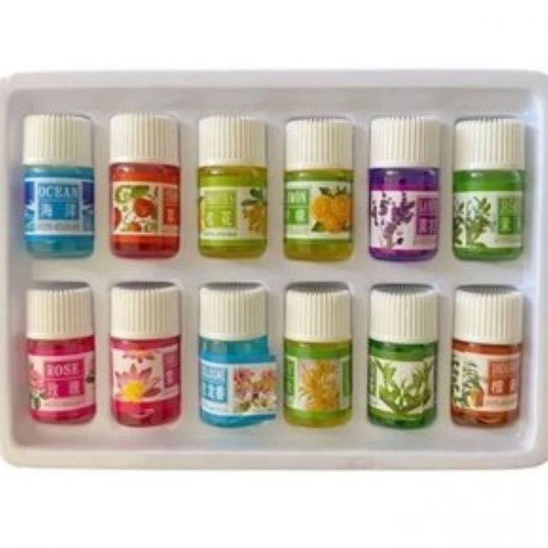Pack 12 Aceites Esencia Ricos Aromas Humidificador Vaporizador-0