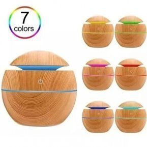 Humidificador Difusor Usb Aromaterapia 7 Colores Beige-2