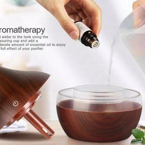 Humidificador Difusor Usb Aromaterapia Ultrasonico Marron-1