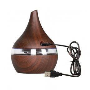 Humidificador Difusor Usb Aromaterapia Ultrasonico Marron-3