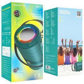 Parlante Altavoz inalámbrico Borofone BR13 Bluetooth y Luz Led Verde-1