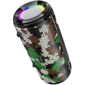 Parlante Altavoz inalámbrico Borofone BR13 Bluetooth y Luz Led Camufla-2