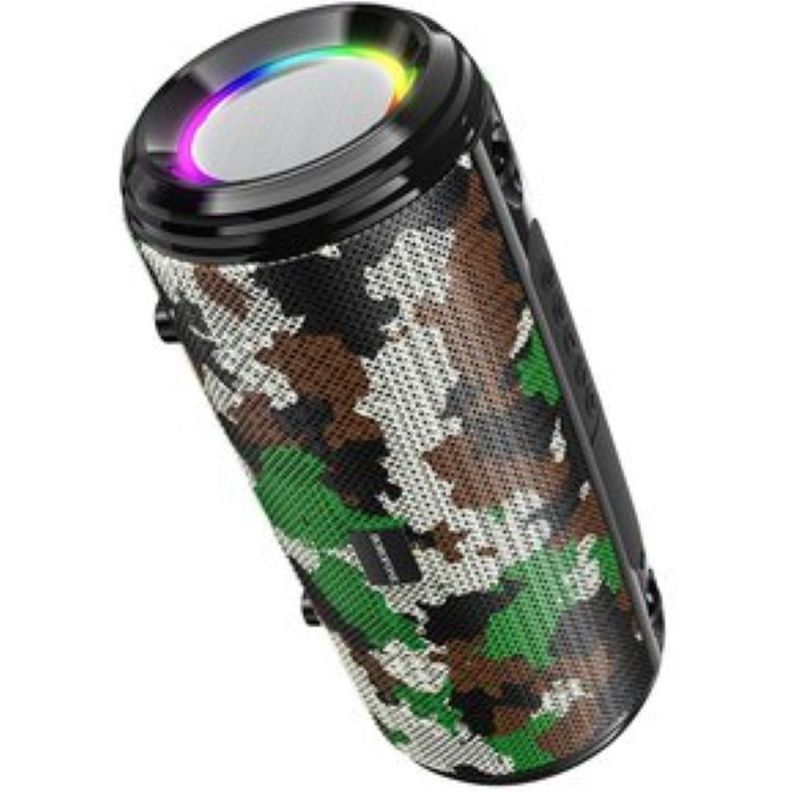 Parlante Altavoz inalámbrico Borofone BR13 Bluetooth y Luz Led Camufla-0