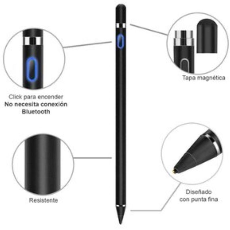 Lapiz Elec. Para Cualquier Dispositivo Touche Negro-2