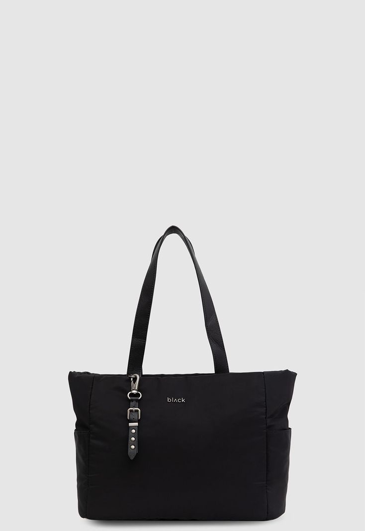 Cartera Tote Michigan Black Black Bubba Negro