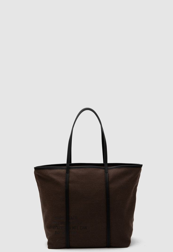 Cartera Tote Waxed Canvas Maple Black Bubba Beige