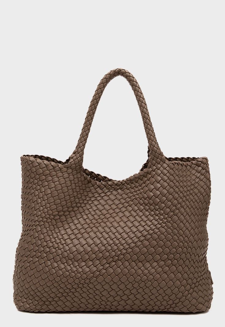 Cartera Tote Braids Beige Black Bubba