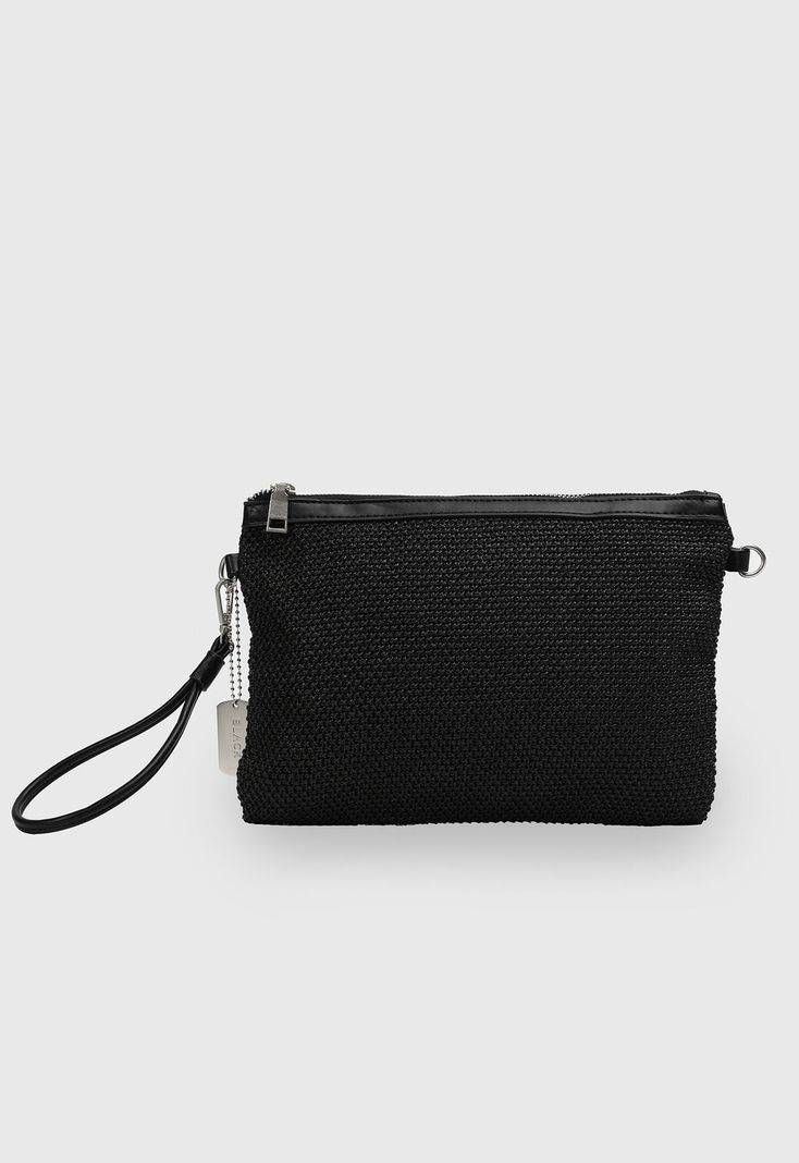 Cartera Clutch Fisher Black Black Bubba Negro