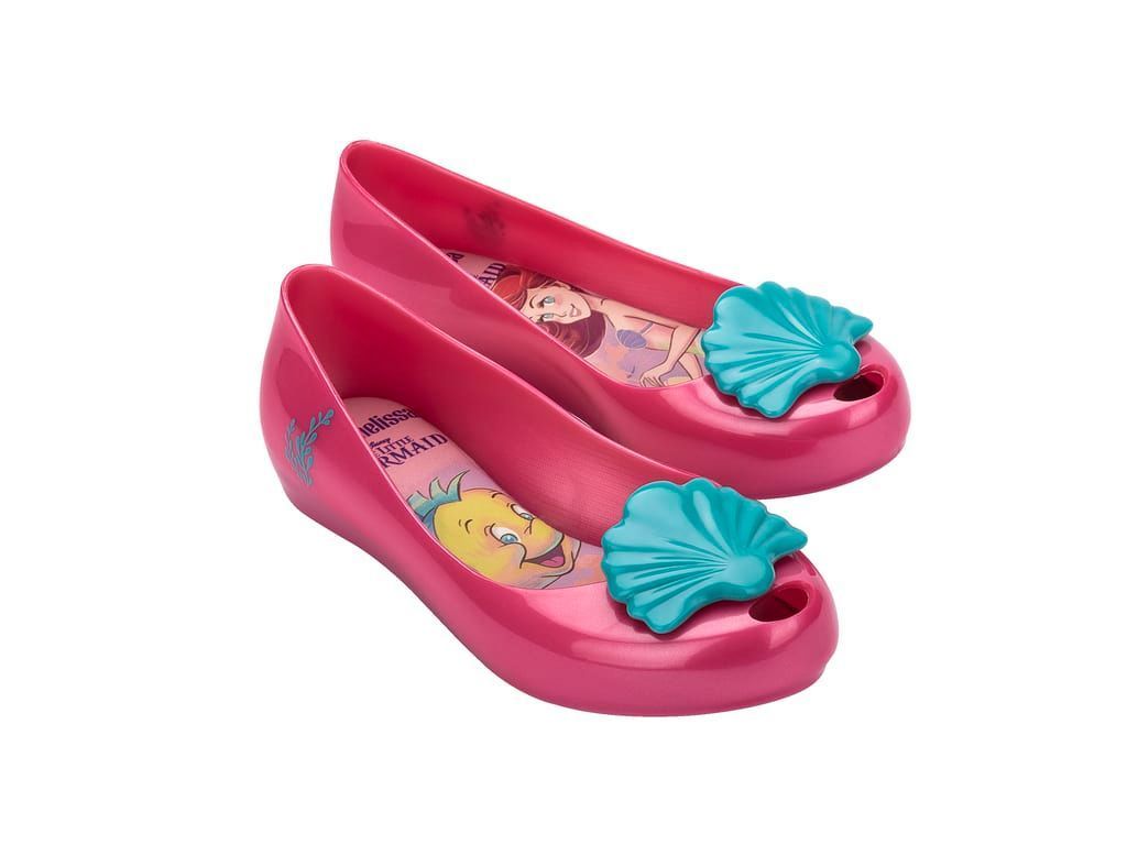 Ballerina Mini Melissa Ultragirl + Little Mermaid II Inf Rosa/Azul-0