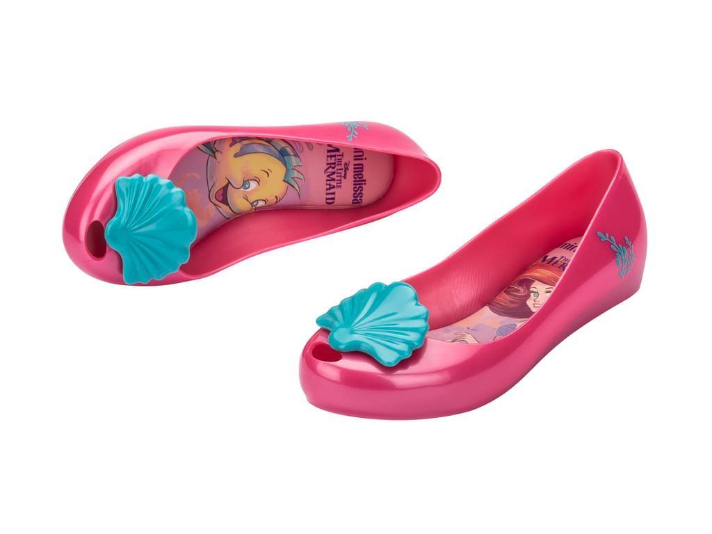 Ballerina Mini Melissa Ultragirl + Little Mermaid II Inf Rosa/Azul-3