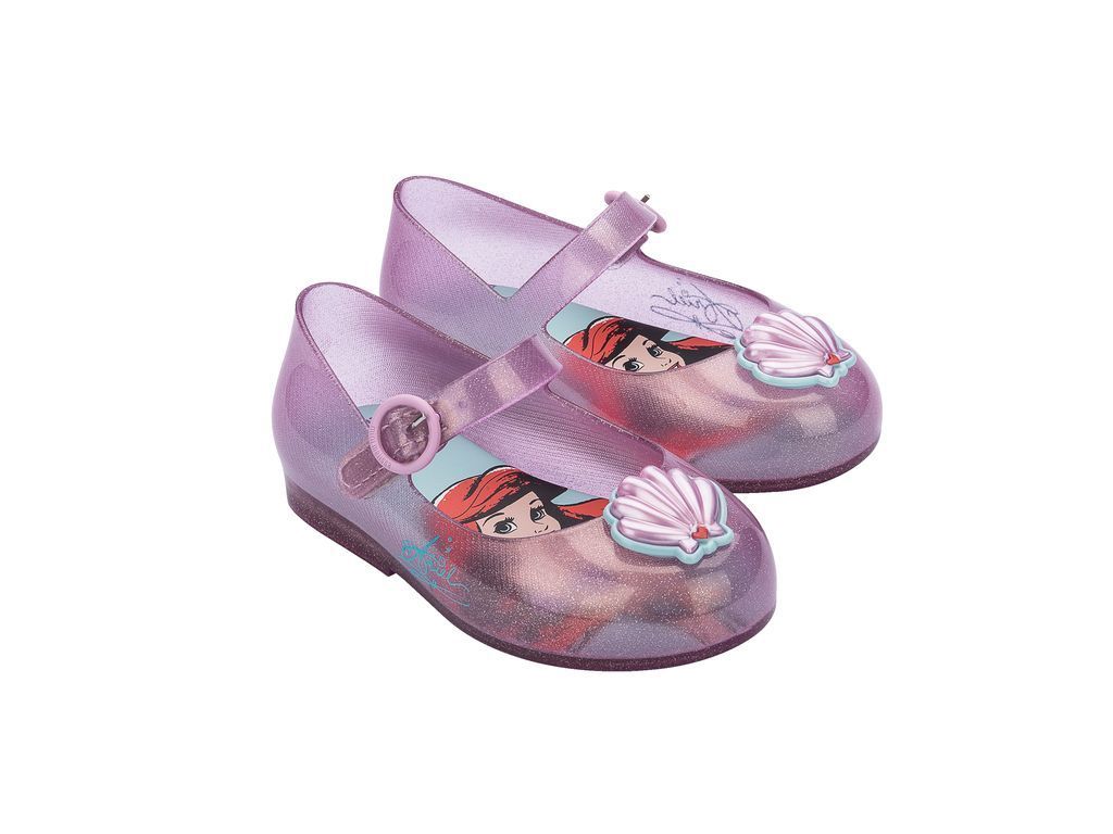 Ballerina Sweet Love + Disney Princess Rosa Glitter Mini Melissa-1