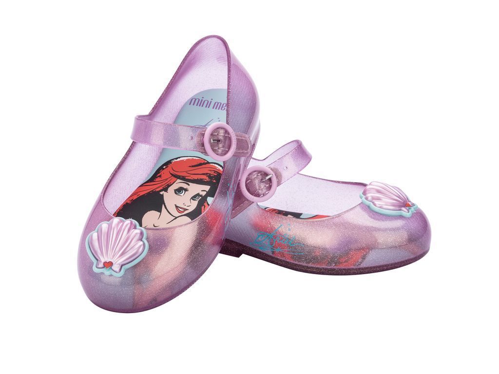 Ballerina Sweet Love + Disney Princess Rosa Glitter Mini Melissa-3