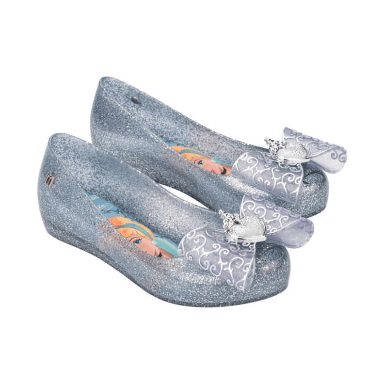 Ballerina Mini Melissa Ultragirl+ Disney Princess Infantil Azul Glitter-0