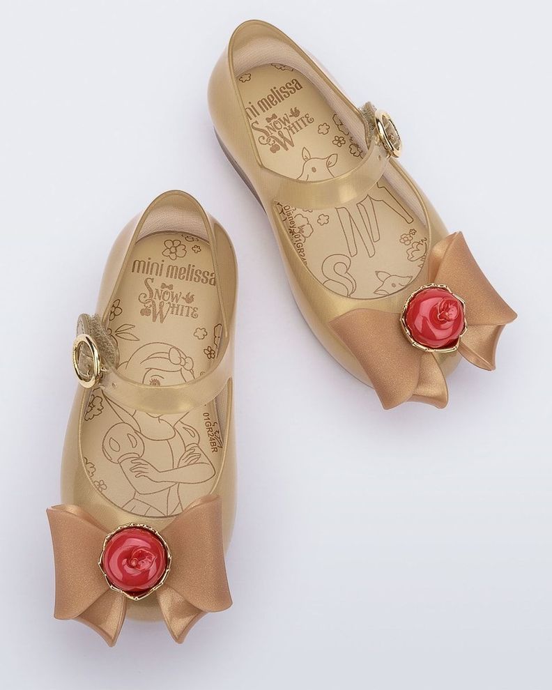 Ballerina Mini Melissa Sweet Love+Snow White Beige/Oro-1