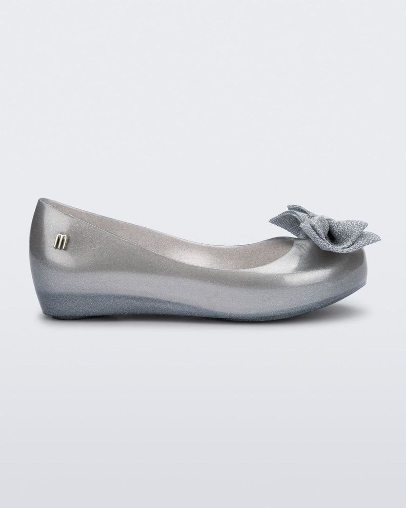 Ballerina Mini Melissa Ultragirl Sweet XII Plata Perlado-2