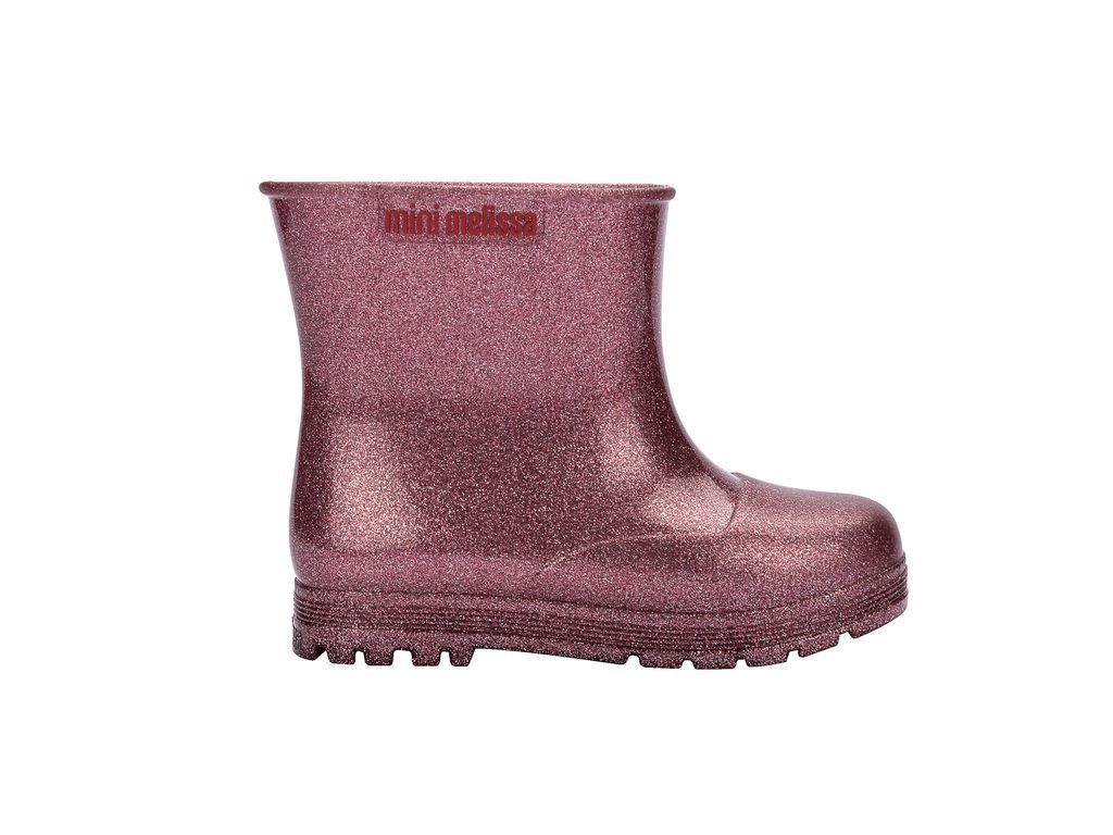 Botas de agua Bebé Welly Rosa Glitter Mini Melissa-0