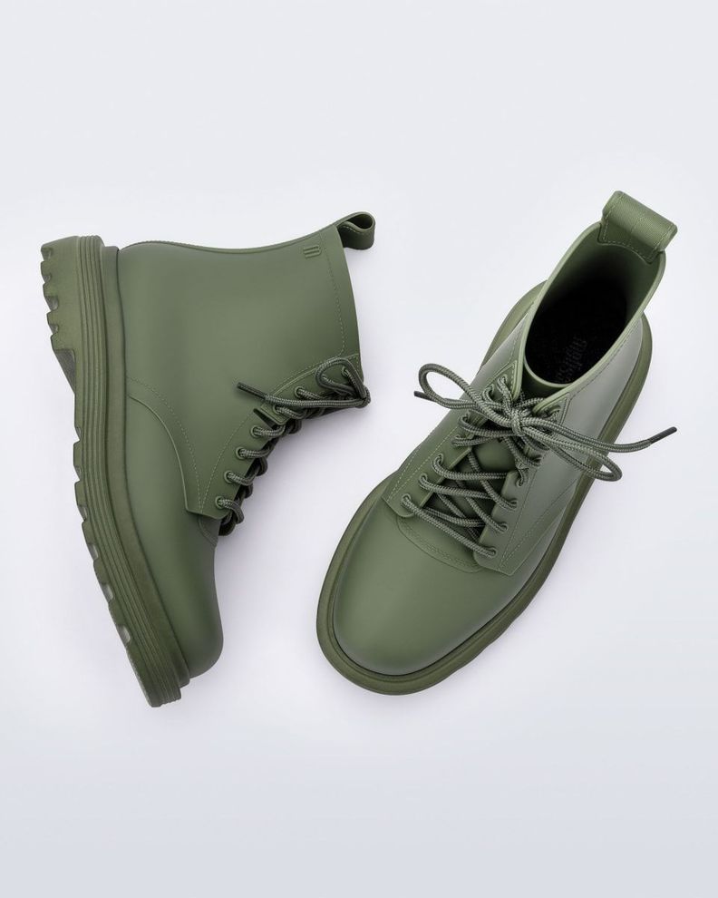 Botin Melissa Coturno Soft Verde-2