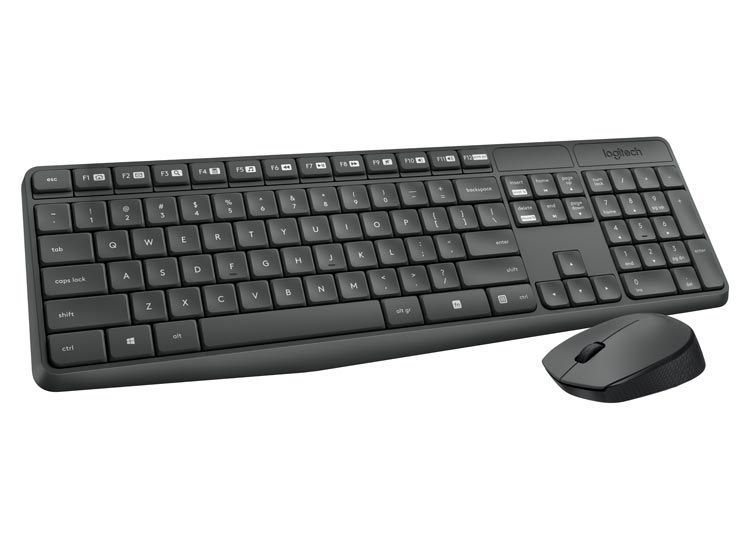 Combo Pack de Teclado y Mouse Logitech MK235 inalámbrico español-0
