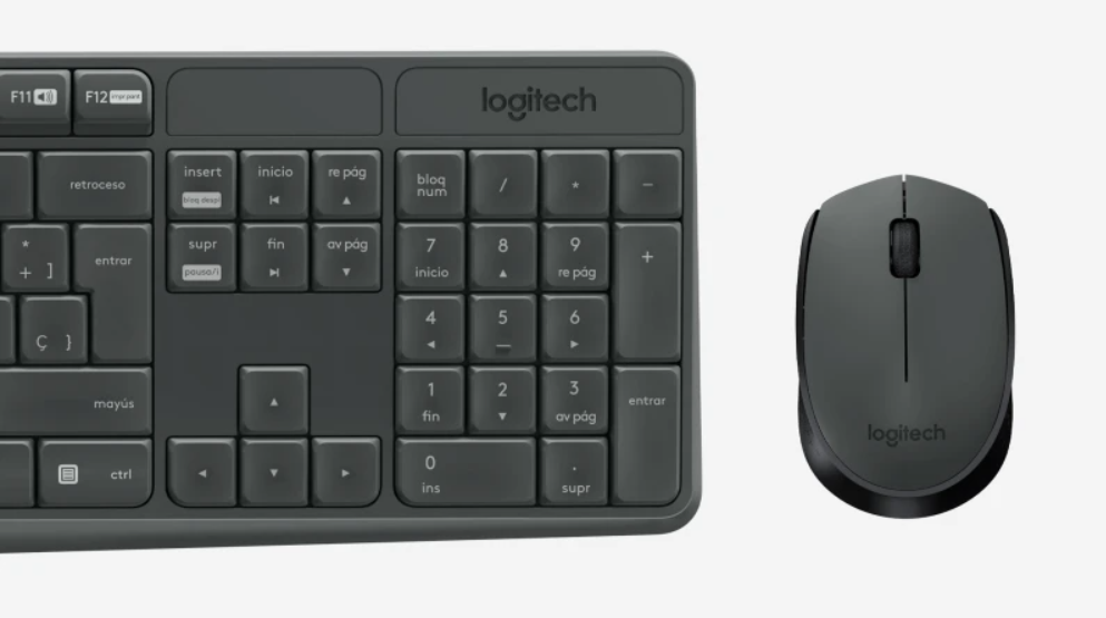 Combo Pack de Teclado y Mouse Logitech MK235 inalámbrico español-2