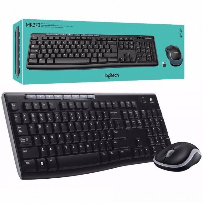 Teclado Logitech inalambrico MK270 negro-2