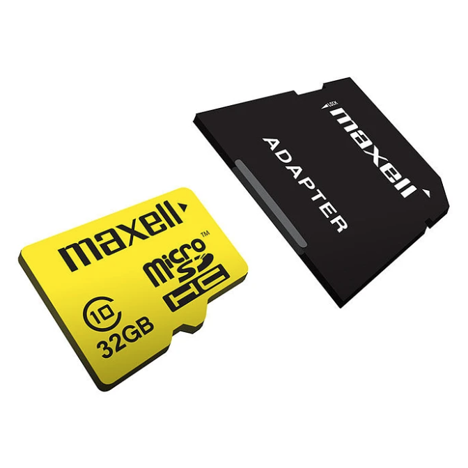 Tarjeta de memoria MicroSD 32GB Maxell + Adaptador 90MB/s-0