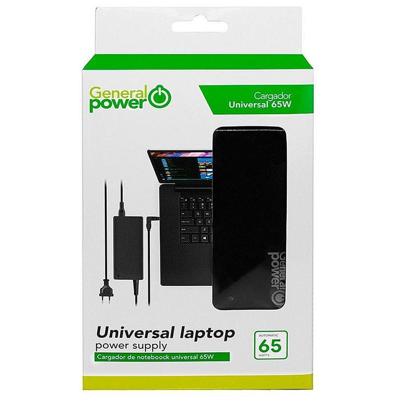 Cargador universal Notebook 65W General Power TN65SLI negro-0