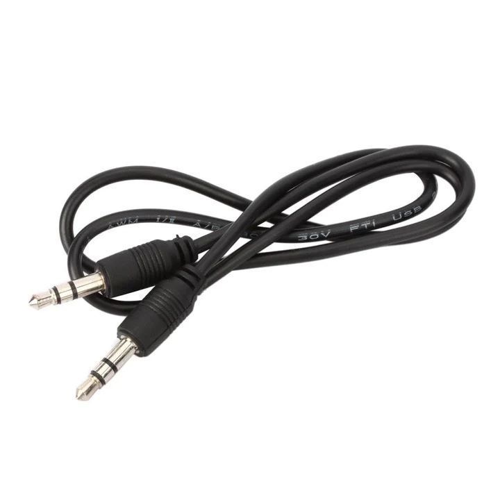 Cables  auxiliar Ultra macho a macho 1.80 MTS negro-2
