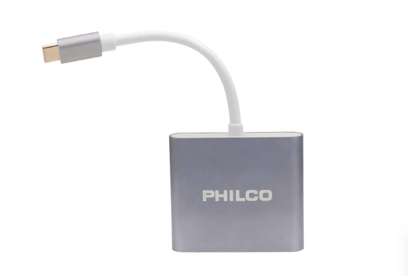 Adaptador Philco 3 en 1 USB-C a HDMI & USB 3.0-0