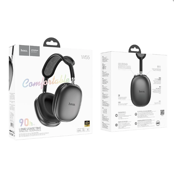Audifonos Hoco Bluetooth 90hrs W55 Negro-2