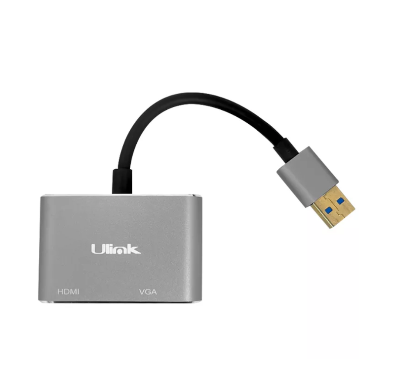 Adaptador Ulink  UL-AD300HV USB 3.0 a HDMI y VGA-1