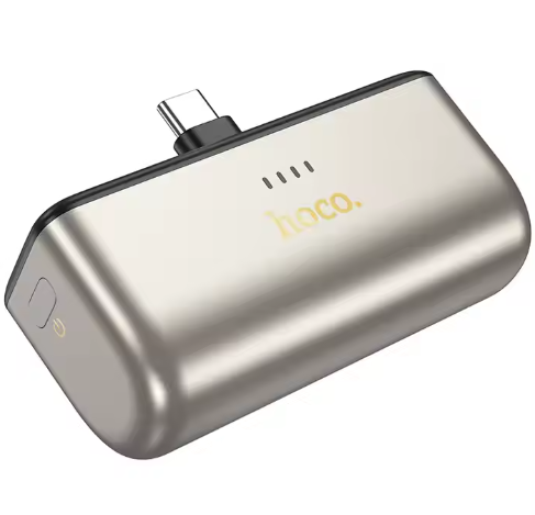 Power bank Hoco Mini pocket 20W 5000mAh Tipo C dorado-0