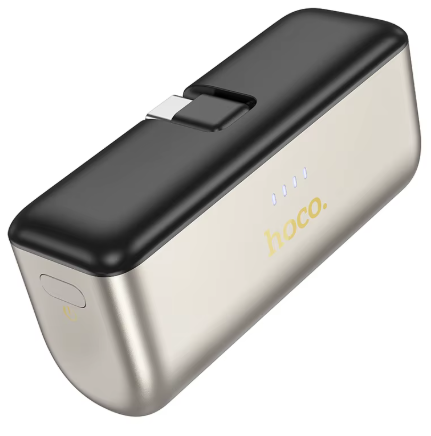 Power bank Hoco Mini pocket 20W 5000mAh Tipo C dorado-1