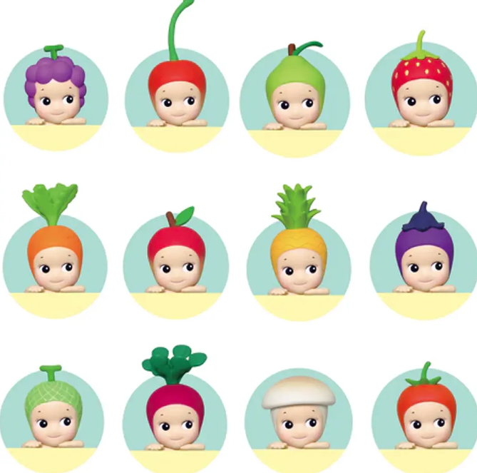 Mini figuras Sonny Angel Hippers serie frutas-0