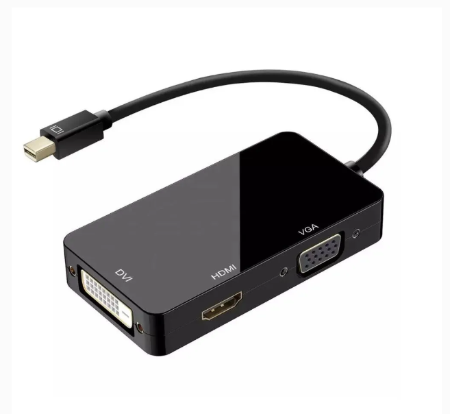 Adaptador 3 en 1 Ulink Mini Displayport a Hdmi+Vga+Dvi Thunderbolt-0